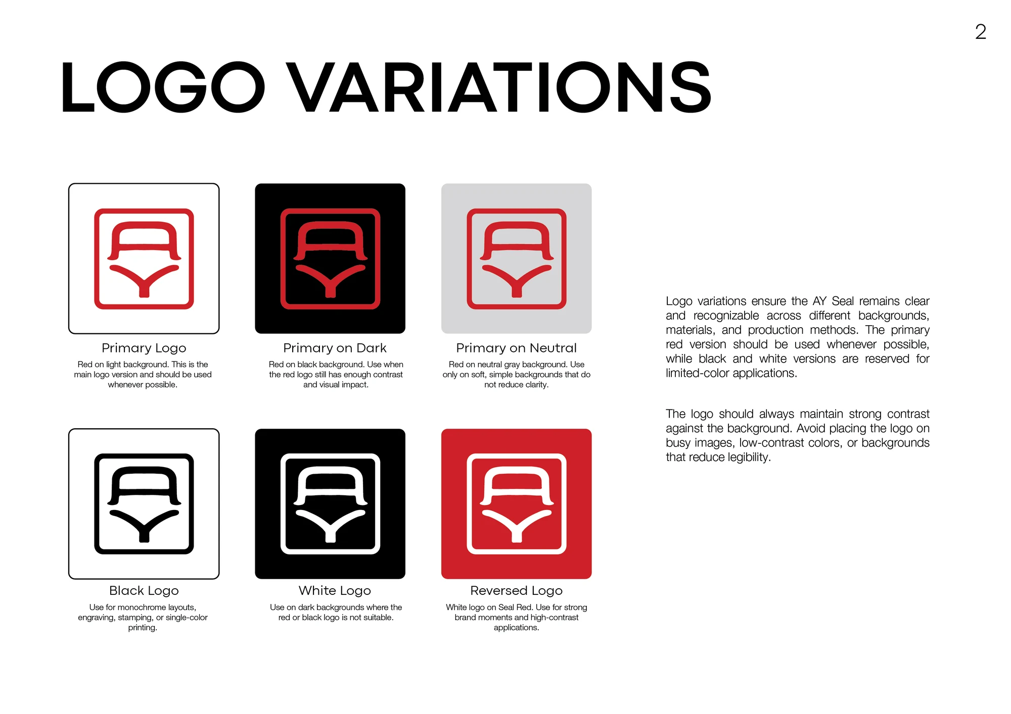 Aaron Yuson logo variations