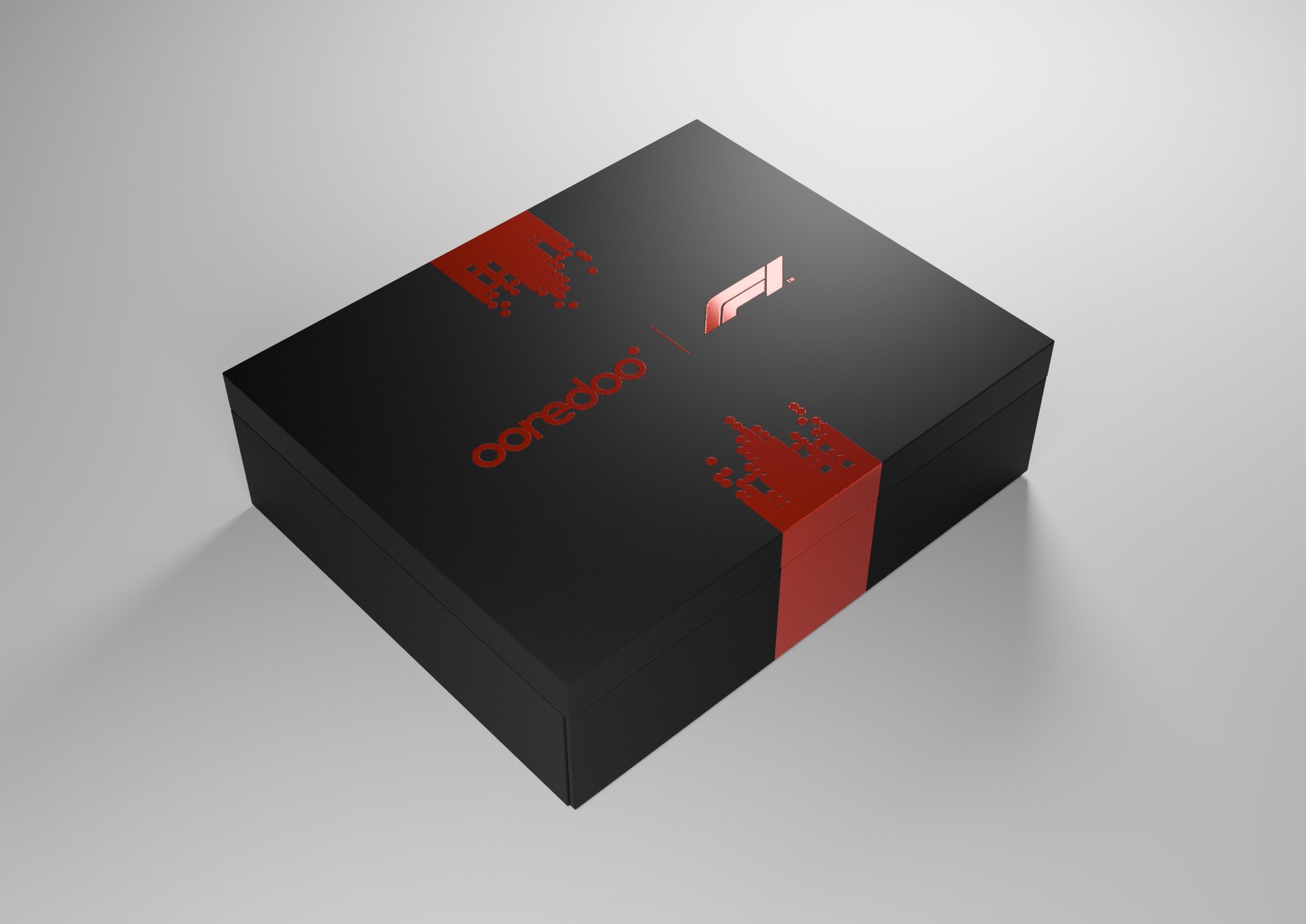 Top view render of the gold Formula 1 model